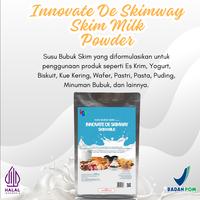 Gambar Innovate De Skimway 1000g Susu Bubuk Skim Premium Halal LPPOM MUI BPOM RI MD untuk Es Krim Pastry Kue Kering Wafer Biskuit Puding Minuman Serbuk dari WFI Nutrisi Innovate Powder Kab. Bogor 2 Tokopedia