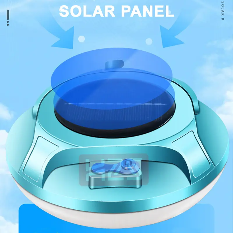 H2S Lampu Emergency UFO Gantung Solar Panel Camping Lamp 2