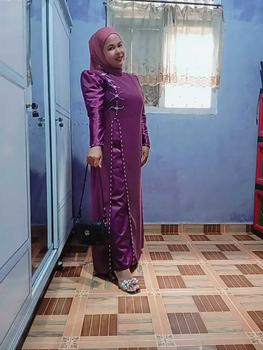 Product Review of Batiknurfashion.(COD) Nadia dress mewah kondangan // bridesmaid// Gaun mewah// baju kondangan wanita 2024 // Bajukondangan mewah dan elegan// ootd// baju kondangan warna burgundy // Ootd berhijab //bridesmaid dress  Gamis  Pesta Wanita from R**s 0