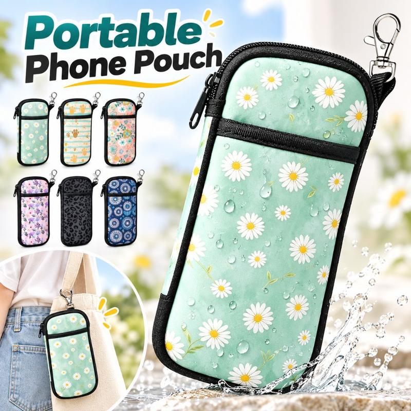 Di động Neoprene Túi đựng điện thoại Nhiều lớp Chống trầy xước. Túi bảo vệ điện thoại Chống sốc Khóa kéo Ốp điện thoại Đồ dùng hàng ngày