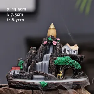 Asap Terjun Tebing Langit Bahan Resin Gratis 20 Dupa Aromaterapi Campur Pengharum