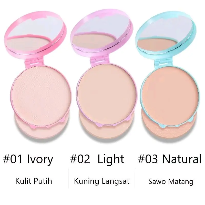 BEDAK PADAT ANTI AIR / PRESSED POWDER GLOWING WATERPROOF - 52I4