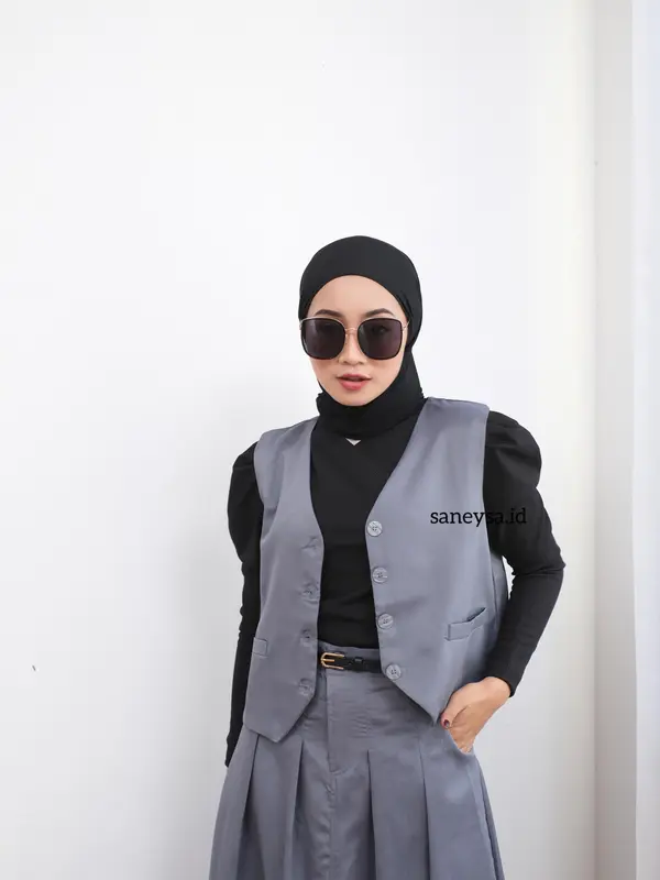 Emma One Set Vintage - Setelan Vest Wanita - Rok Flare Wanita - Rok Panjang Maxi Wanita - Skirt A Line - Rok Panjang Wanita - Rok Payung 7