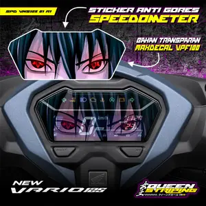 STIKER SPEEDOMETER TRANSPARAN HONDA VARIO 125 NEW MOTIF ANIME UCHIHA SASUKE-SPD-VNS125