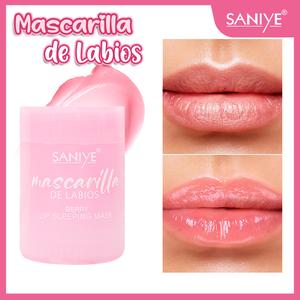 SANIYE LIP MASK-mascarilla para labios con aplicador balsamo,hidratante reparador ,nutre labios por larga tiempo con ingredientes frutales