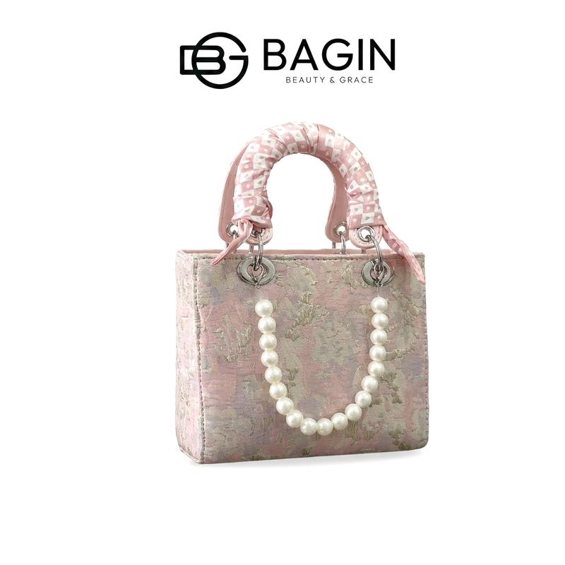 【Shop Túi Xách Dáng Vuông Nữ Bagin Chụp Áo Dài Tết Đi Chụp Hình Thanh Lịch Túi Đi Đám Đi Tiệc gy-1213