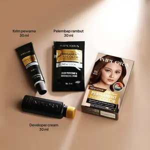 Implora New Permanent Hair Color | Pewarna Rambut Black Brown Burgundy Implora New Permanent Hair Color | Pewarna Rambut Black Brown Burgundy
