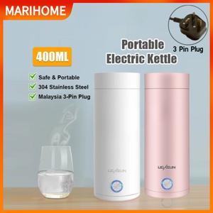 400ML Portable Electric Kettle Stainless Steel Water Boiler Electric Cerek Elektrik Heater Kettle Travel Kettle