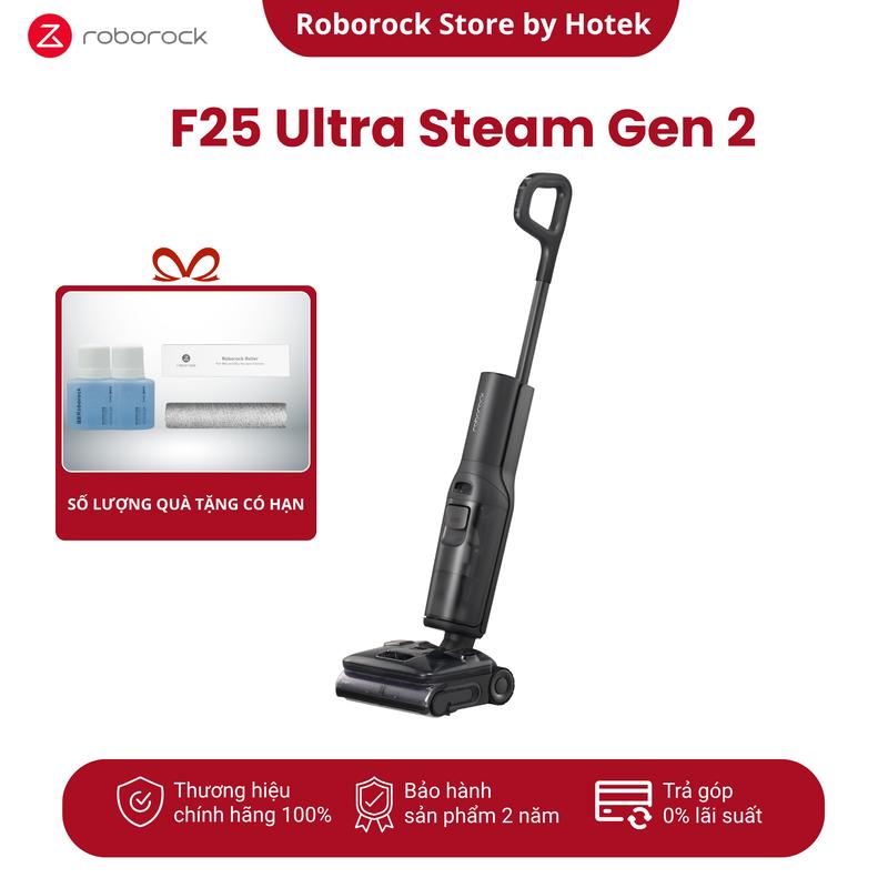 Máy hút bụi lau sàn Roborock F25 Ultra Steam Gen 2 lực hút 25 000Pa