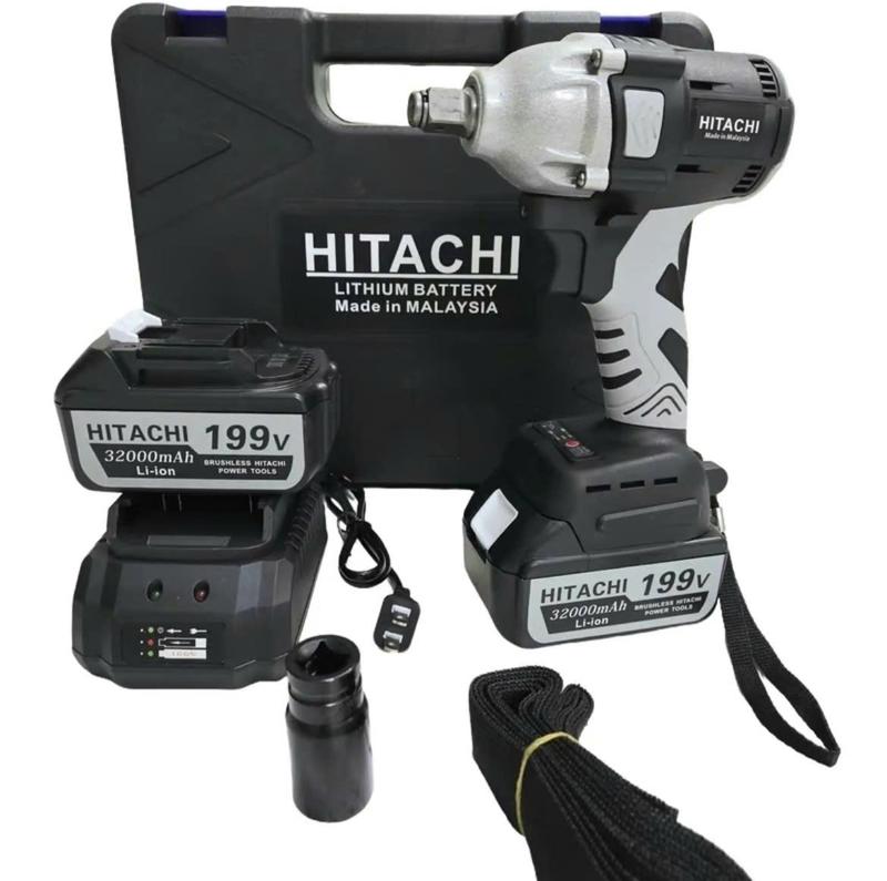 Máy Siết Bulong , Khoan , Bắn Tôn , Bắt Vít HITACHI . Bộ 2 Pin . Ruột Đồng 100%