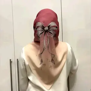 hijab segiempat gradasi model baru voal Sublime lassercut