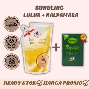 [BUNDLING] SABUN PYARY NALPAMARA DAN LULUR MANDI PENGANTIN PURBASARI 500ml