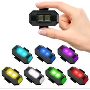 Pesawat 7 Warna Lampu LED Kedip Rechargeable Lampu Variasi Motor Mobil