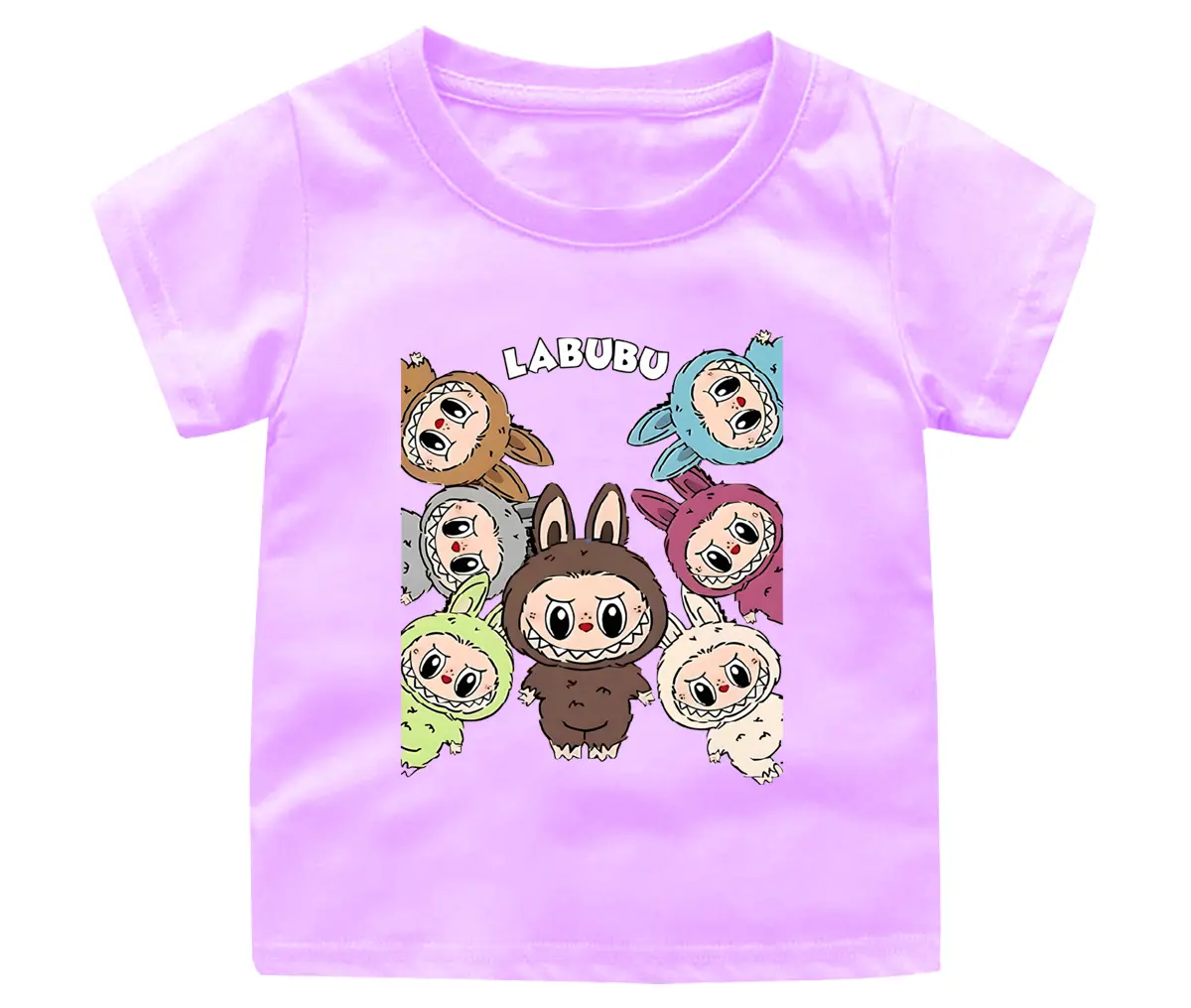 Kaos Anak Tshirt Labubu Monster Anak Perempuan Labu Labu