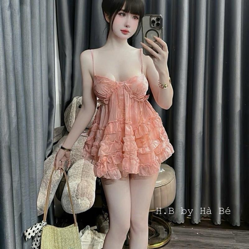 Áo 2 dây tơ dáng baby doll QCCC 5