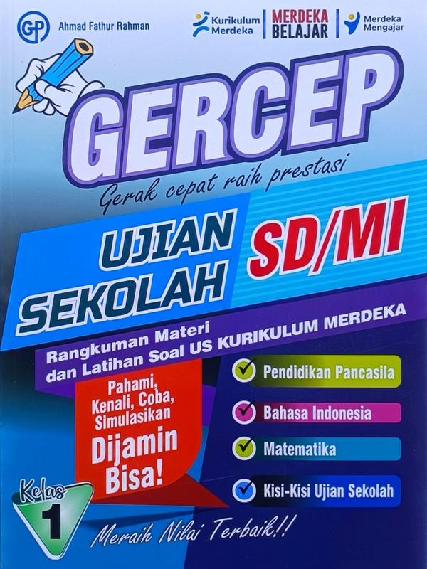 Buku Bank Soal Ujian Sekolah Kurikulum Merdeka Kelas 1,2,3,4,5,6 SD/MI Tahun 2024/2025 Sesuai Kisi Kisi Dan CP Terbaru - Gercep 2