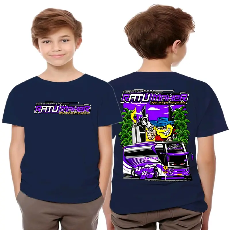 DTF | KAOS ANAK GAMBAR BISMANIA/ KAOS ANAK RATU MAHER Bahan cotton combat 24s 30s baju anak laki-laki/Perempuan viral terbaru atasan unsisex 9-10 tahun Fashion 3