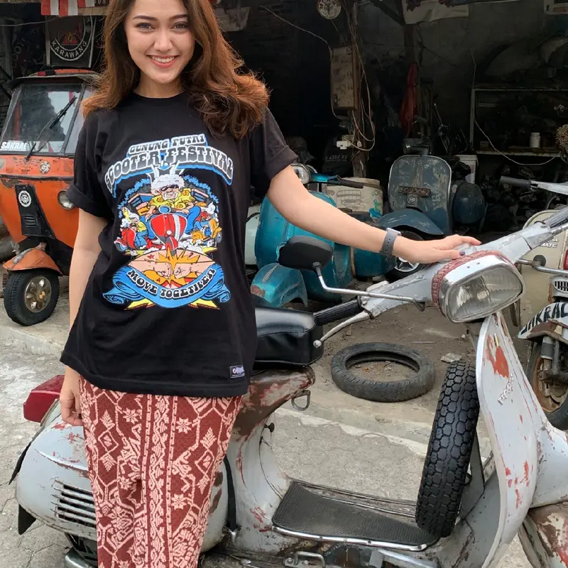Kaos Event Gsf lengan pendek Pria Distro Baju Dewasa Unisex Hitam Combed Sablon 4