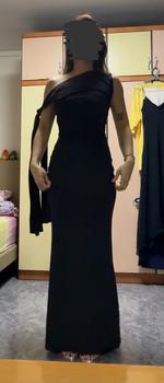 Product Review of RelaGala Women's 2024 New Solid Color Casual Sexy Slanted Shoulder Sleeveless Hip Wrapped Dress from P**🌞 0