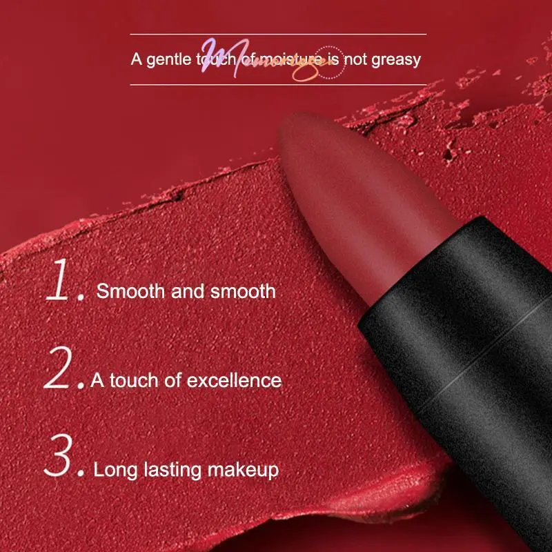 【COD&Ready】✨ DNM Lipstik Pensil 6 Warna Matte Long Lasting Soft Smooth Lipstick Crayon Putar Murah-M 4