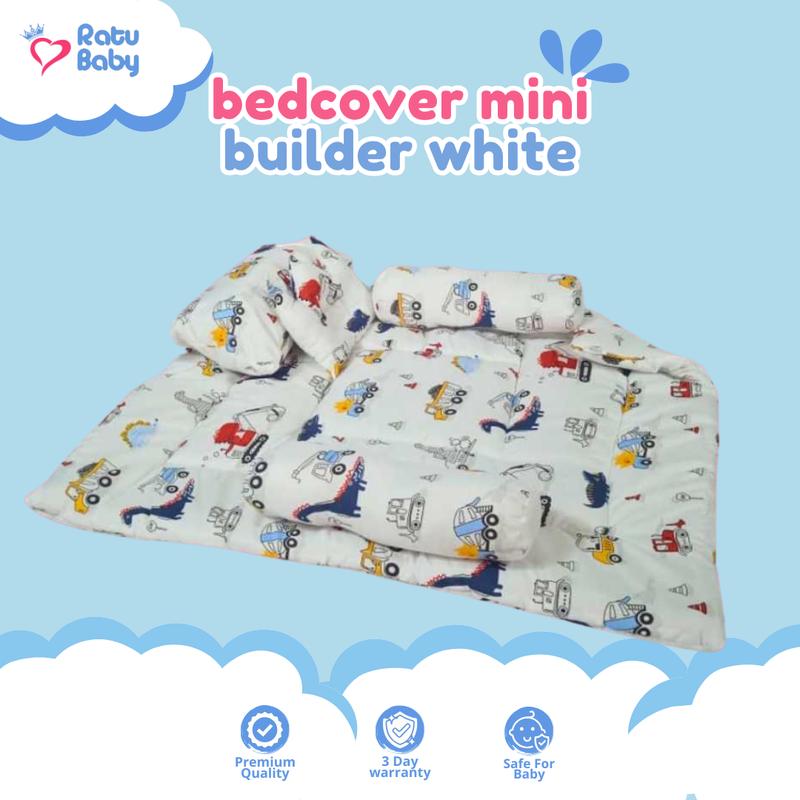 Ratu Baby l Bedcover set bayi UK Mini kain Mikrosilk l selimut bayi newborn 3