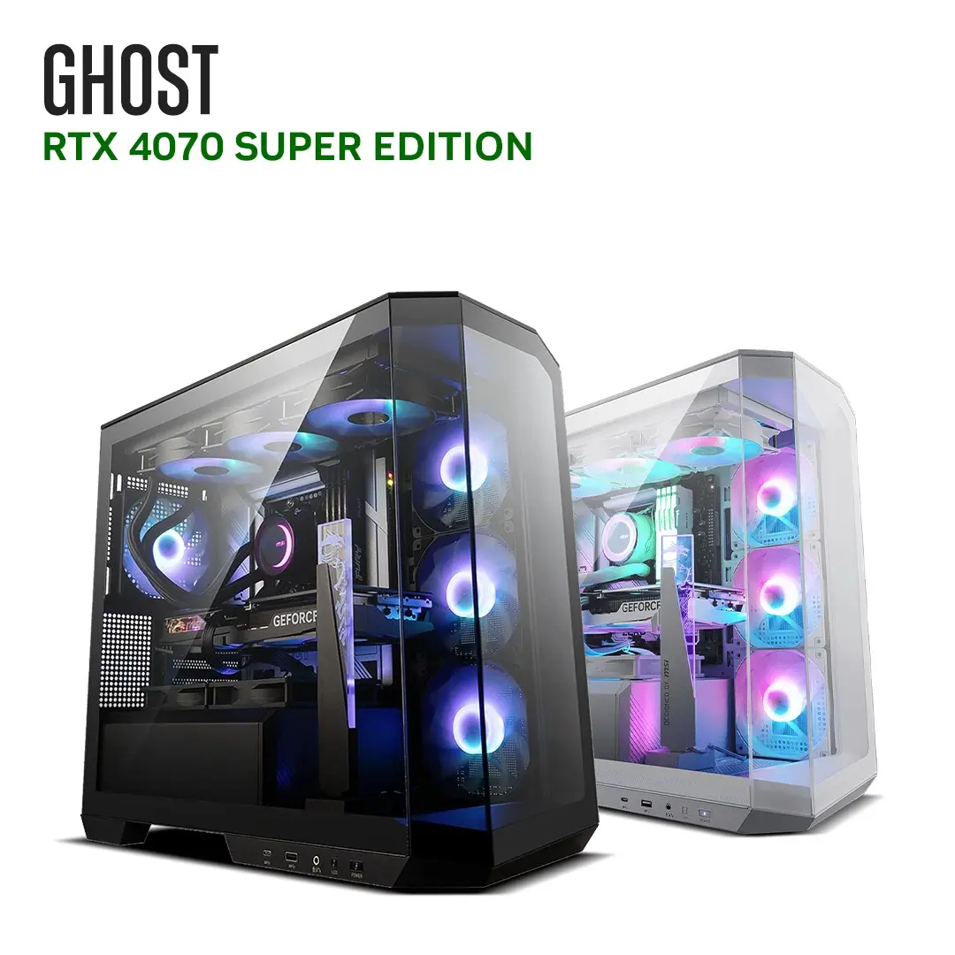 [COMEX24] GHOST Custom Gaming PC: RTX 4070 Super + AMD Ryzen 5 6-Core CPU