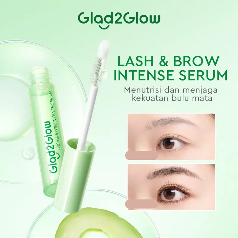 Glad2Glow 2in1 Eyelash & Brow Intense Serum Netto 4,5 ml 0