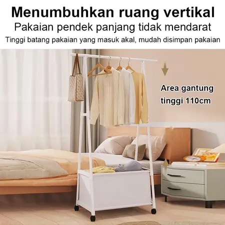 Triangle Coat Rack Bedroom Multi-function Clothes Hanger floor bedroom multi-function clothes hanger Versatile Rack 3