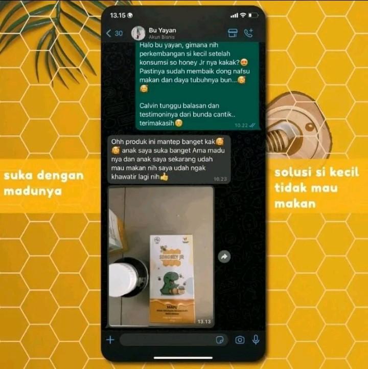 Sohoney Jr Madu Penambah Nafsu Makan Anak & Nutrisi Anak 3