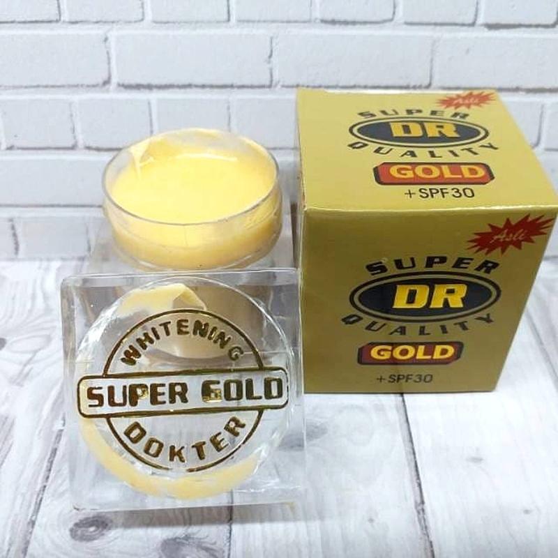 Paket 4in1 Kecantikan DR SUPER GOLD ORIGINAL Serum+Toner+Sabun+Krim Dokter +SPF30 Holo Timbul 3