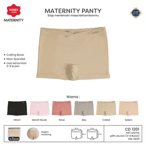 (2 PCS) Sorex Celana Dalam Wanita Hamil Low Waist Boxer Maternity Panty CD 1201