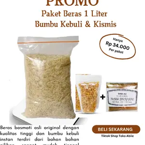 Beras Basmati 1 liter gratis kebuli dan kismis Original Arabian Food