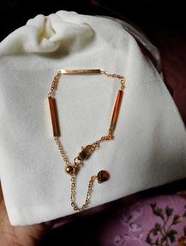 Product Review of THIQLA - Gelang Serut Wanita FASL - Gelang Kecil Tipis Mirip Gelang Emas Model 2025 - Gelang Aurel Mirip Gelang Titanium Wanita Anti Karat from Z**🔥 0