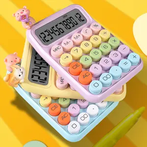 BISA COD 6187 Kalkulator dengan Display Besar Keyboard Dot Mekanik / Cute Calculator Electronic Warna Menarik