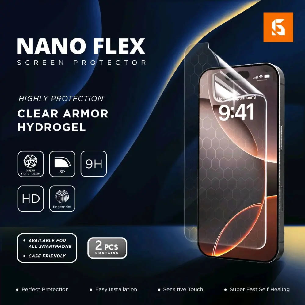 GSOL Nano Flex Clear Armor Screen Protector semua tipe Handphone anti gores hydrogel - BUKAN TEMPERED GLASS Buy 1 Get 1 dapat 2 pcs anti gores Layar