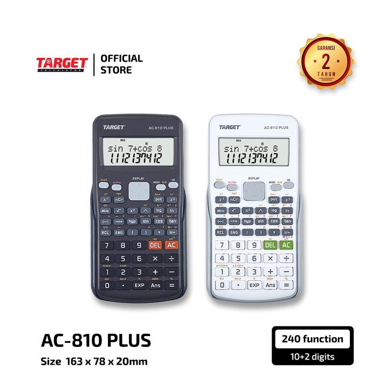 Target AC-810 PLUS - Scientific Calculator - 240 Fungsi 0