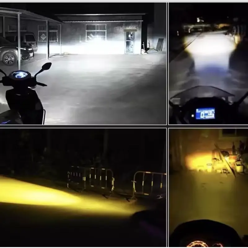 Bohlam/Lampu Depan H4 AC DC Led Putih - Kuning Untuk Vixion New Scoopy  byson  CB 150R old dll 4