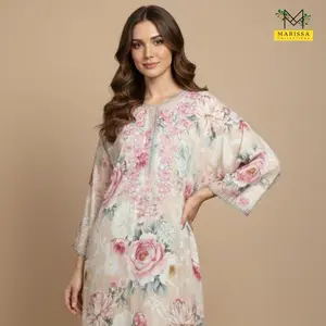 Daster Gamis Bordir Cantik Busui Friendly  Motif Bunga Katun Rayon