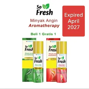 2 Pcs (10ml x 2)  So Fresh Minyak Angin Aromatherapy Hot Atau Eucalyptus