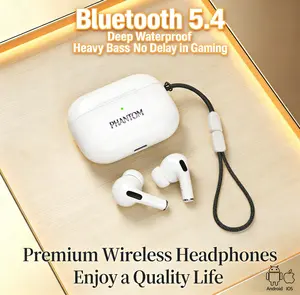 2026 NEW EMBEDRONE PHANTOM N50 Pro Earphone Nirkabel Multifungsi, Anti Air Dalam, Baterai Tahan Lama, TWS, Bass Kuat, Surround 3D, Peredam Suara Cerdas, Gaming, Panggilan, Musik, Olahraga, Earphone Bluetooth Nirkabel