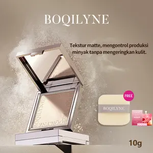 BOQILYNE Bedak Padat Anti Pori! Buat Wajah Halus Tanpa Minyak, Tahan Keringat Tidak Luntur – SPF 35 Cocok Sehari-hari