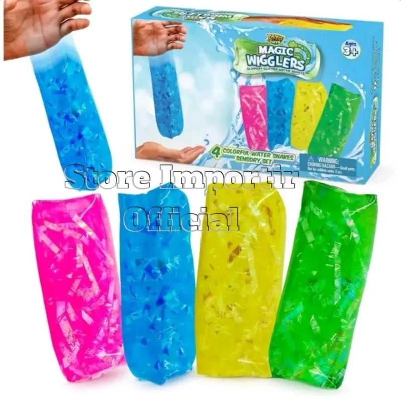 Mainan Viral Water Snake Jelly Mainan Licin Susah Dipegang | Maina Anak Catch The Monster Mainan Ular Air Licin Harga Satuan Murah | Mainan Prank Jelly Monster Air 3