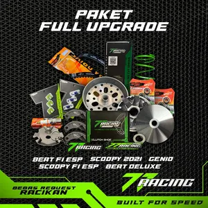 PAKET FULL UPGRADE CVT, BEAT DELUXE-GENIO-SCOOPY, BEAT ESP-SCOOPY ESP-VARIO 110 ESP , KIRIAN MOTOR, DAYTONA, CUSTOM BUBUT Busi Kampas Roller Racing PAKET CVT AKSELERASI HARIAN TOURING RACING