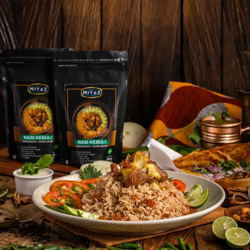 Paket Beras Basmati Miyaz 200gr Bumbu Rempah Nasi Kebuli, Briyani, Mandhi, Bukhari, Kabsa Instan Sehat 7