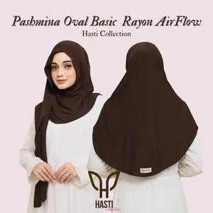 HASTI - Pashmina Oval Basic Kaos Rayon AirFlow