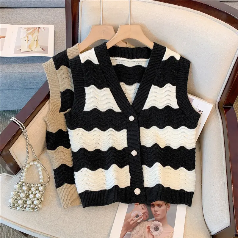 [PREMIUM]Berynette 0238 Atasan Rajut Wanita Import Premium Bahan Knit Vest Pendek minimalis vest  Rompi hijab
