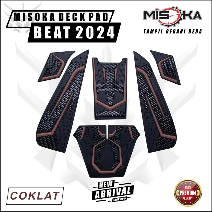 Misoka Deck pad Cover Beat Deluxe 2024 Street 2024 keyless Aksesoris motor Honda Murah Beat Deluxe generasi ke 2 3