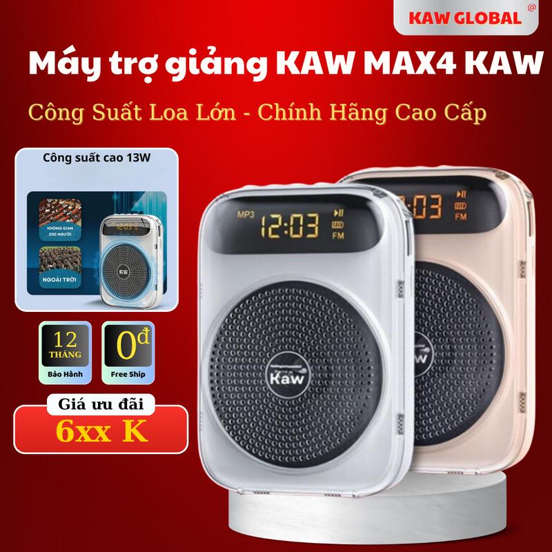  Máy trợ giảng KAW MAX4 chuyên giảng dạy công suất loa lớn bảo hành chính hãng Nghe Nhạc mic giáo viên 