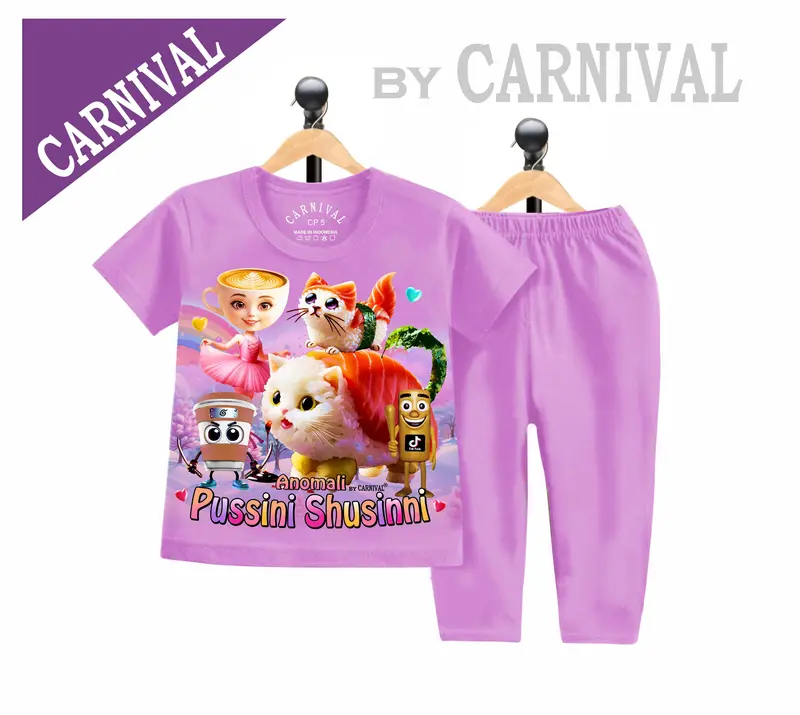 Paket Hemat Setelan Anak Perempuan Polos Motif Random 6 Pcs Usia 1-8 Tahun - Fashion 2