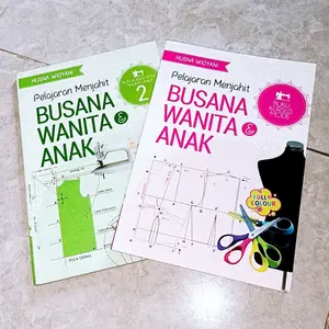 Buku Pola Dasar Menjahit : Buiku Kursus Menjahit Busana Wanita Perempuan Pakaian Pria Pola Baju Dan Cara Obras / Pustaka Baru Press - PB